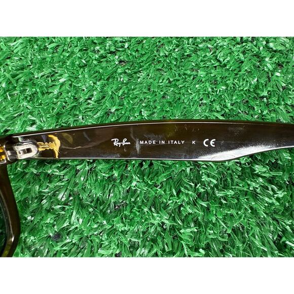Ray-Ban New Wayfarer Sunglasses 55mm Brown Clear Made in Italy RB2132 - Picture 6 of 6